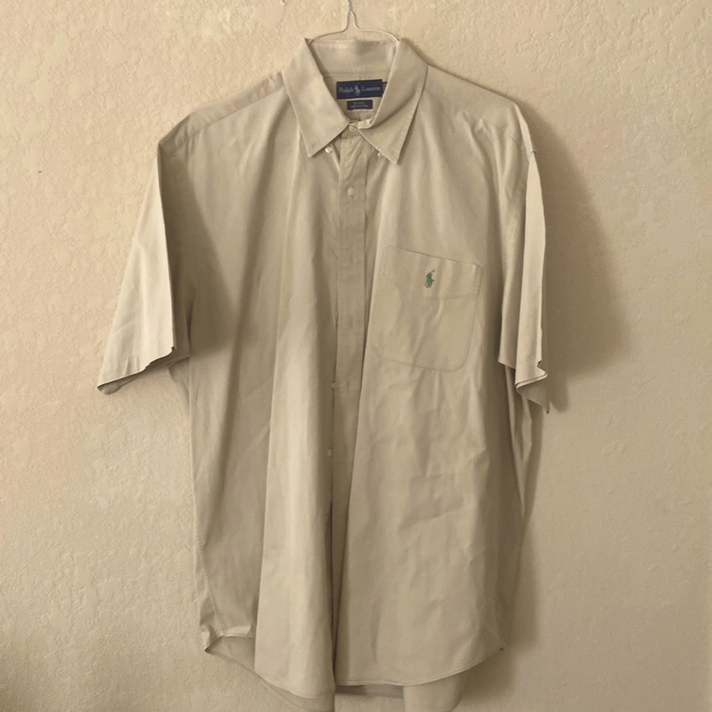 Ralph Lauren - Blake/ 100% cotton - khaki shirt xl. Like new